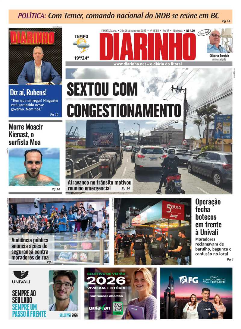 Capa do Jornal