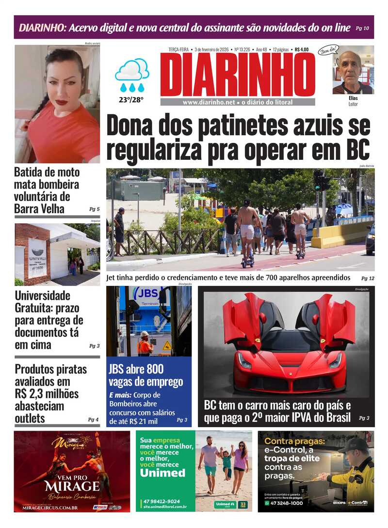 Capa do Jornal