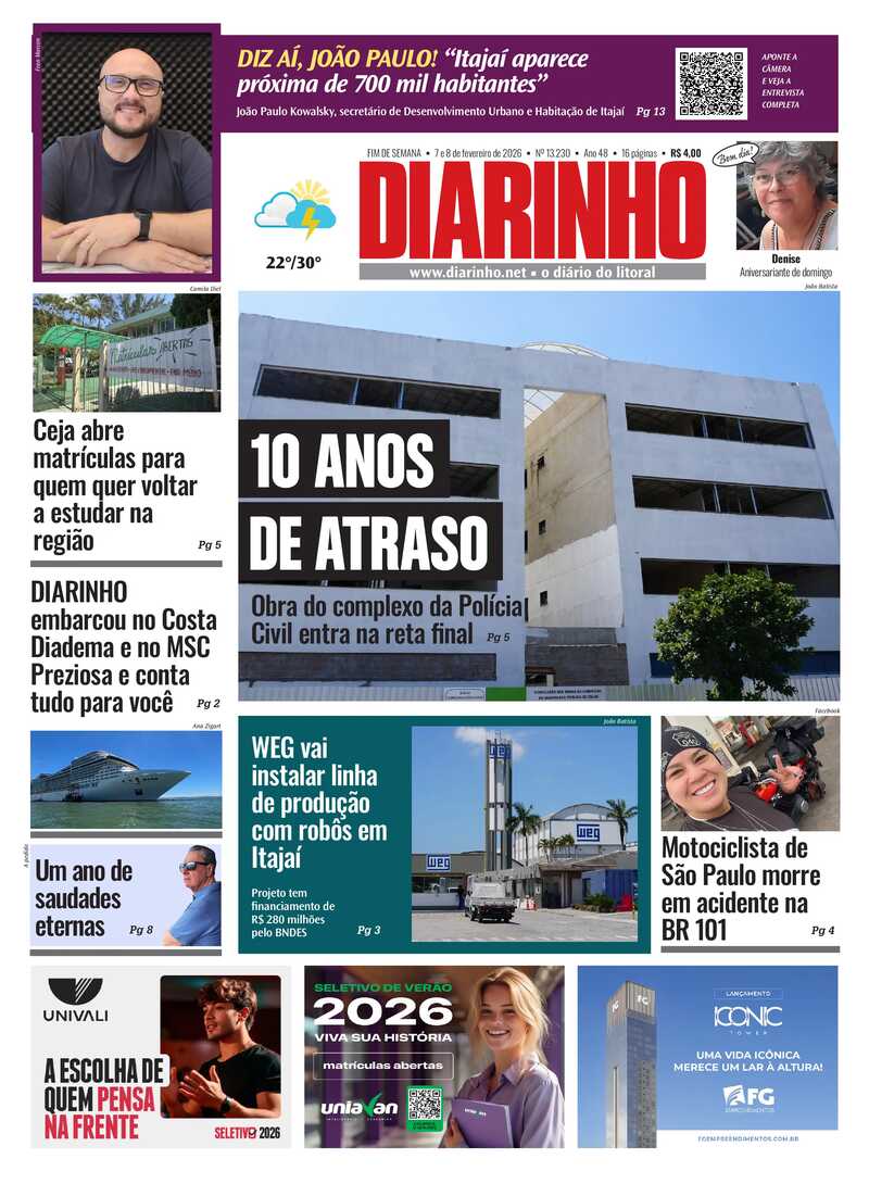 Capa do Jornal