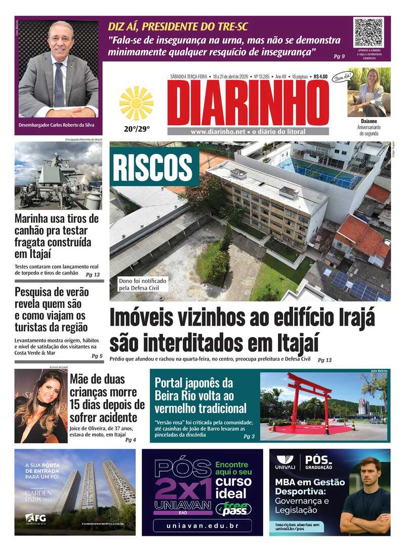 Capa do Jornal