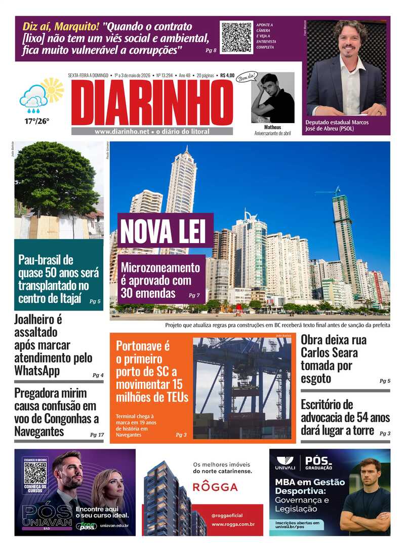Capa do Jornal