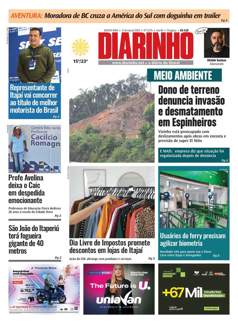 Capa do Jornal