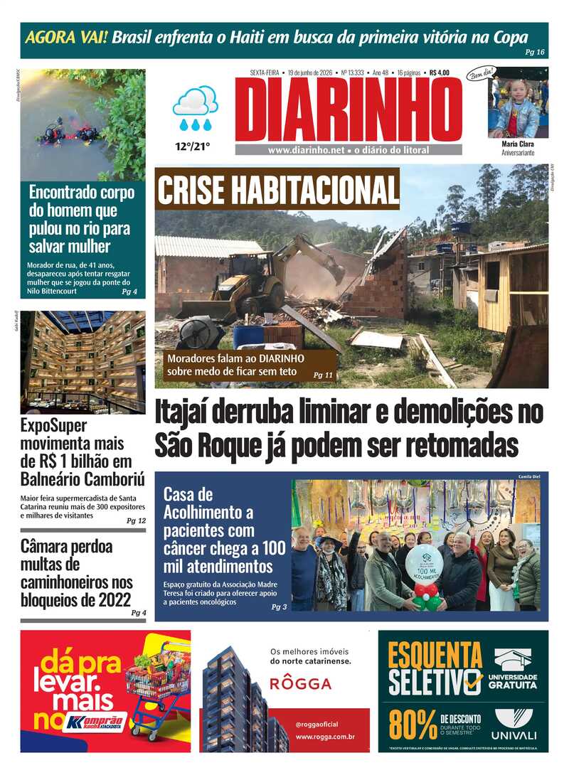 Capa do Jornal