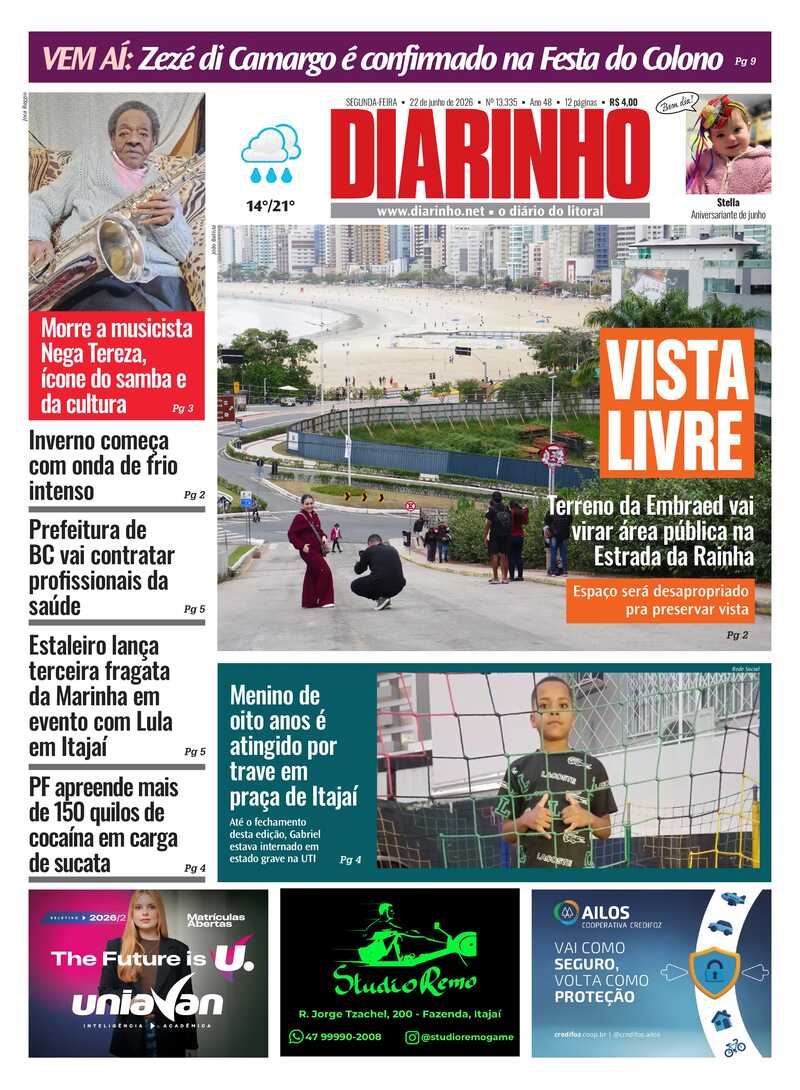 Capa do Jornal