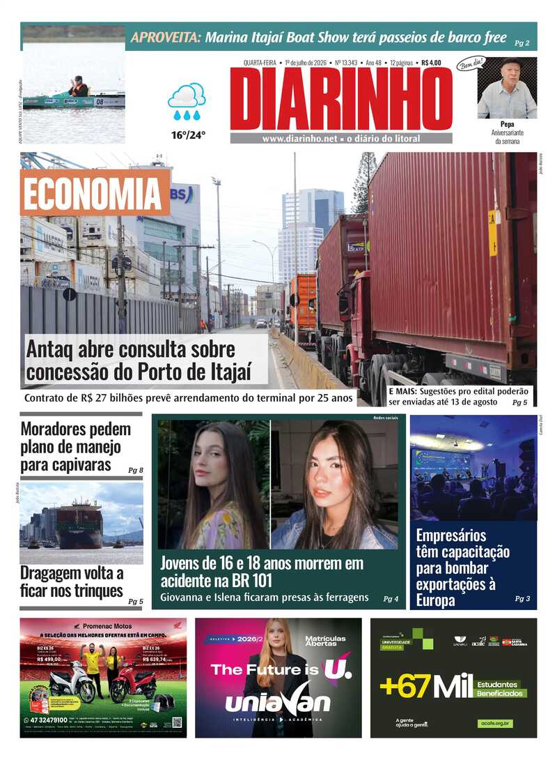 Capa do Jornal