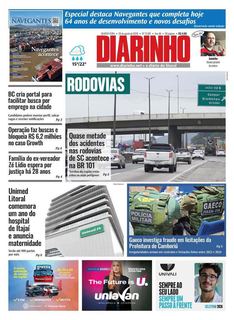 Capa do Jornal
