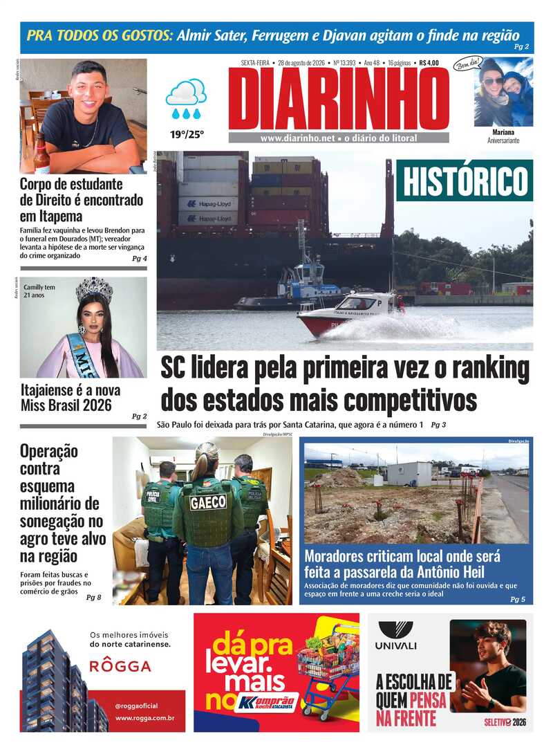 Capa do Jornal