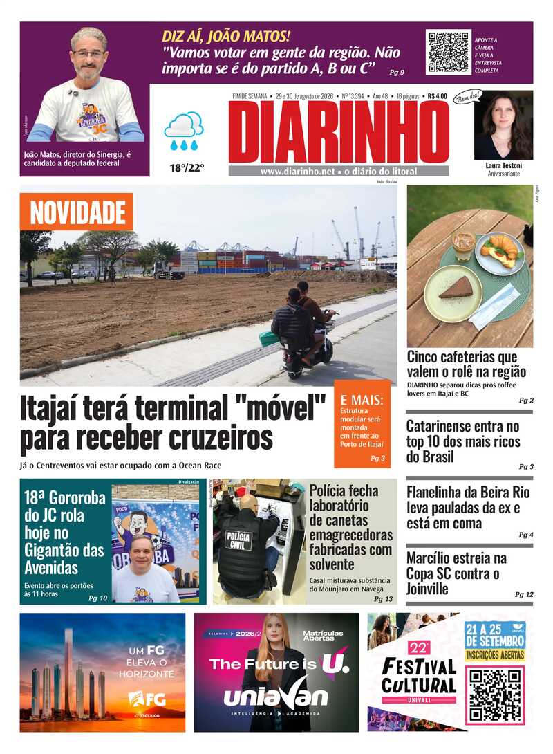 Capa do Jornal