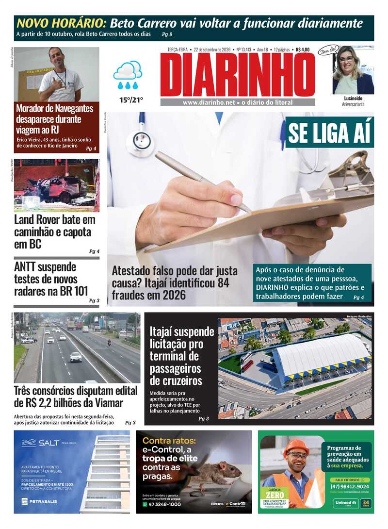Capa do Jornal