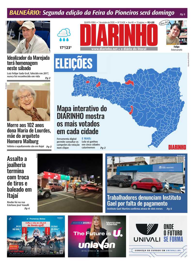 Capa do Jornal