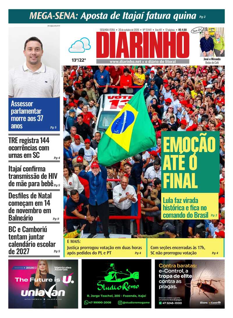 Capa do Jornal