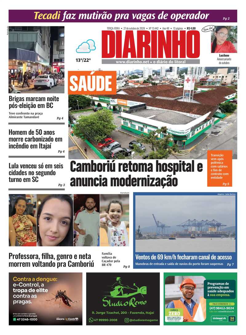 Capa do Jornal